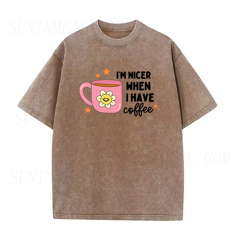 I'm Nicer When I Have Coffee Unisex Tee