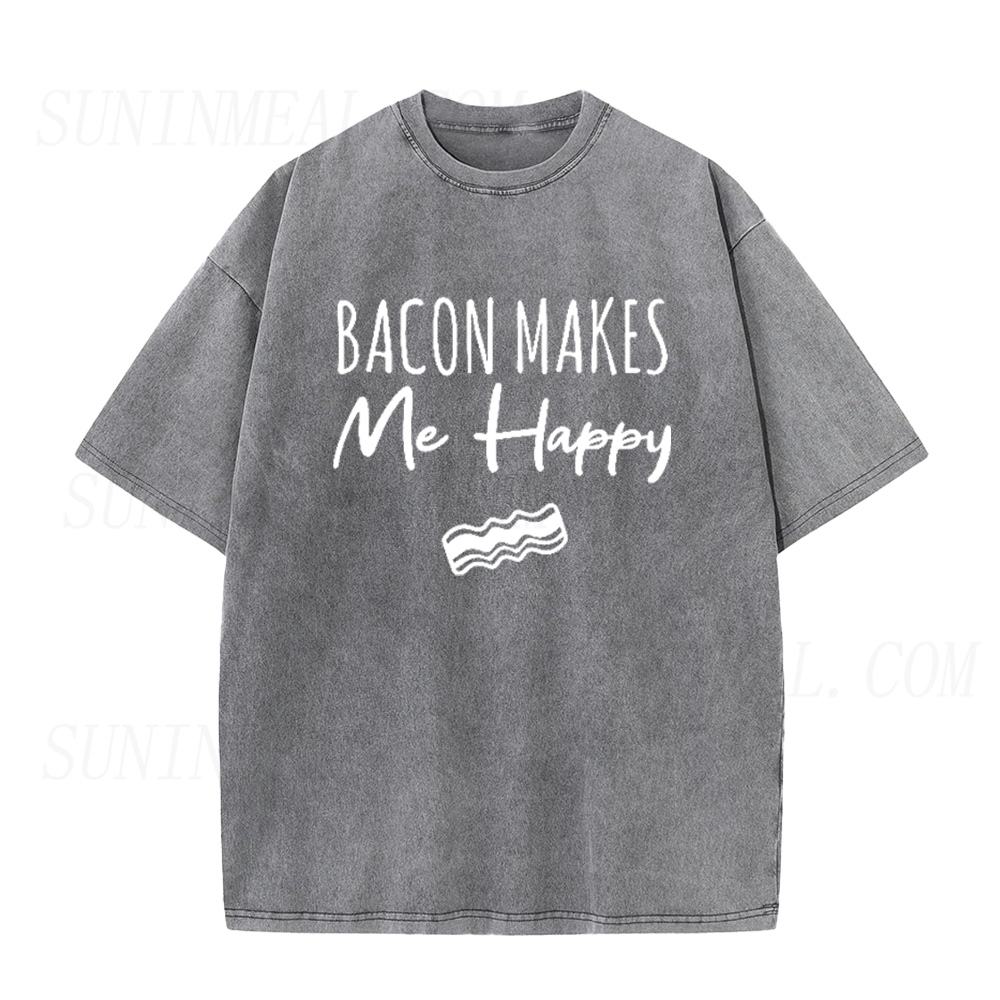 Bacon Makes Me Happy Unisex Tee