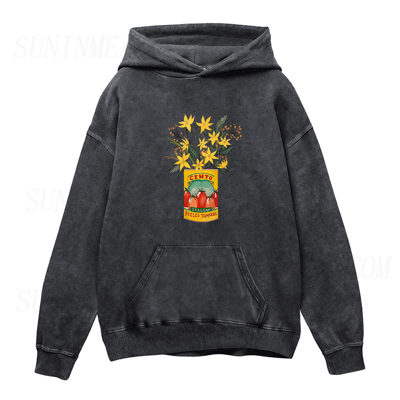 flowers and cento peeled tomatoes  Unisex Hoodie