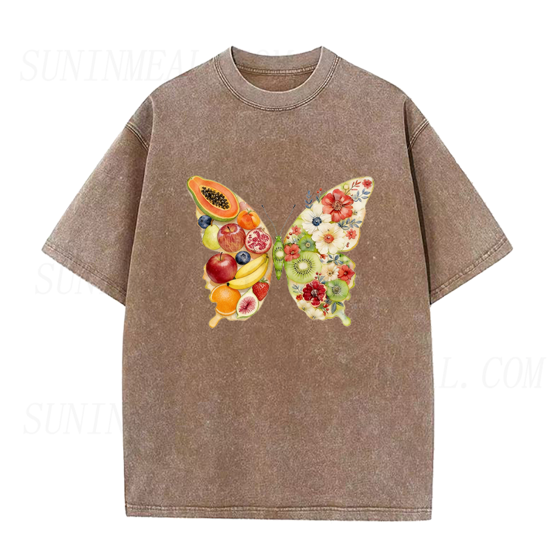 Fruit & Floral Butterfly Unisex Tee