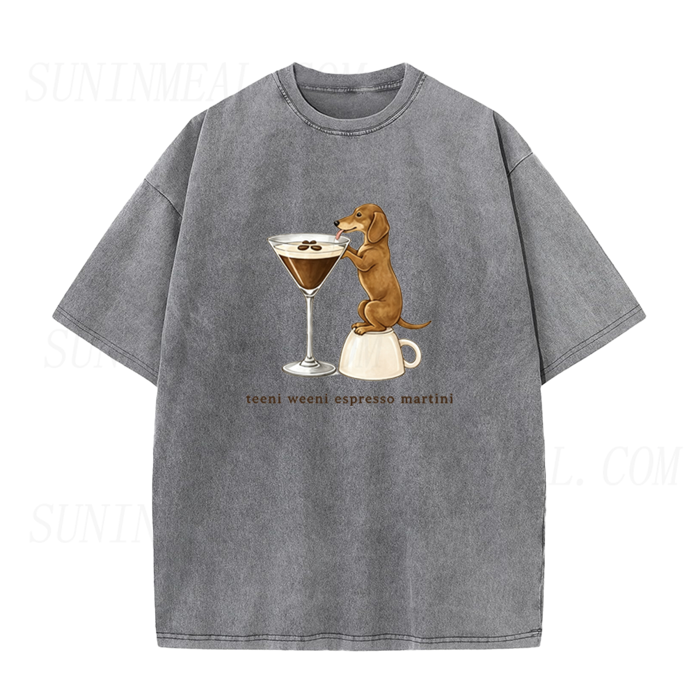 Dachshund Espresso Martini Unisex Tee