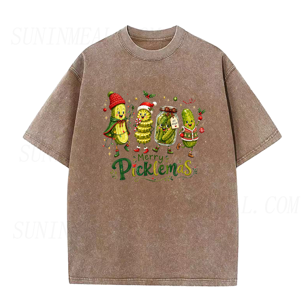 Merry Picklemas Christmas Pickle Unisex Tee