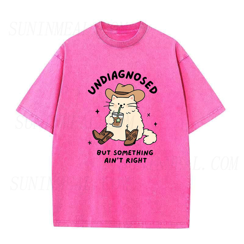 Undiagnosed But Something Ain't Right Cowboy Unisex Tee