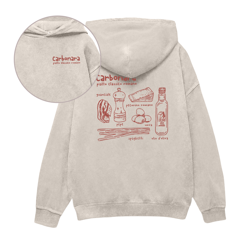 Carbonara Roma Pasta Unisex Hoodie