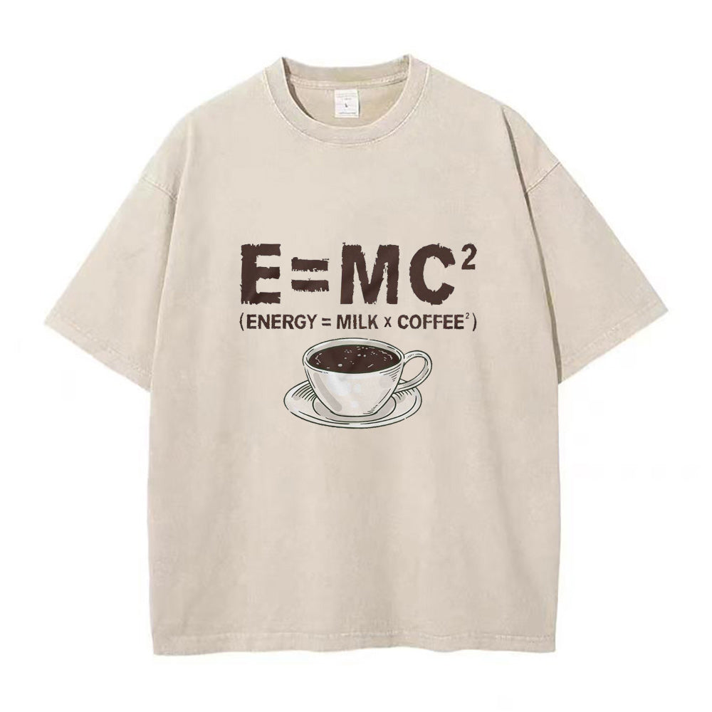 energy equivalence milk X coffee2   E = mc2 Unisex Tee