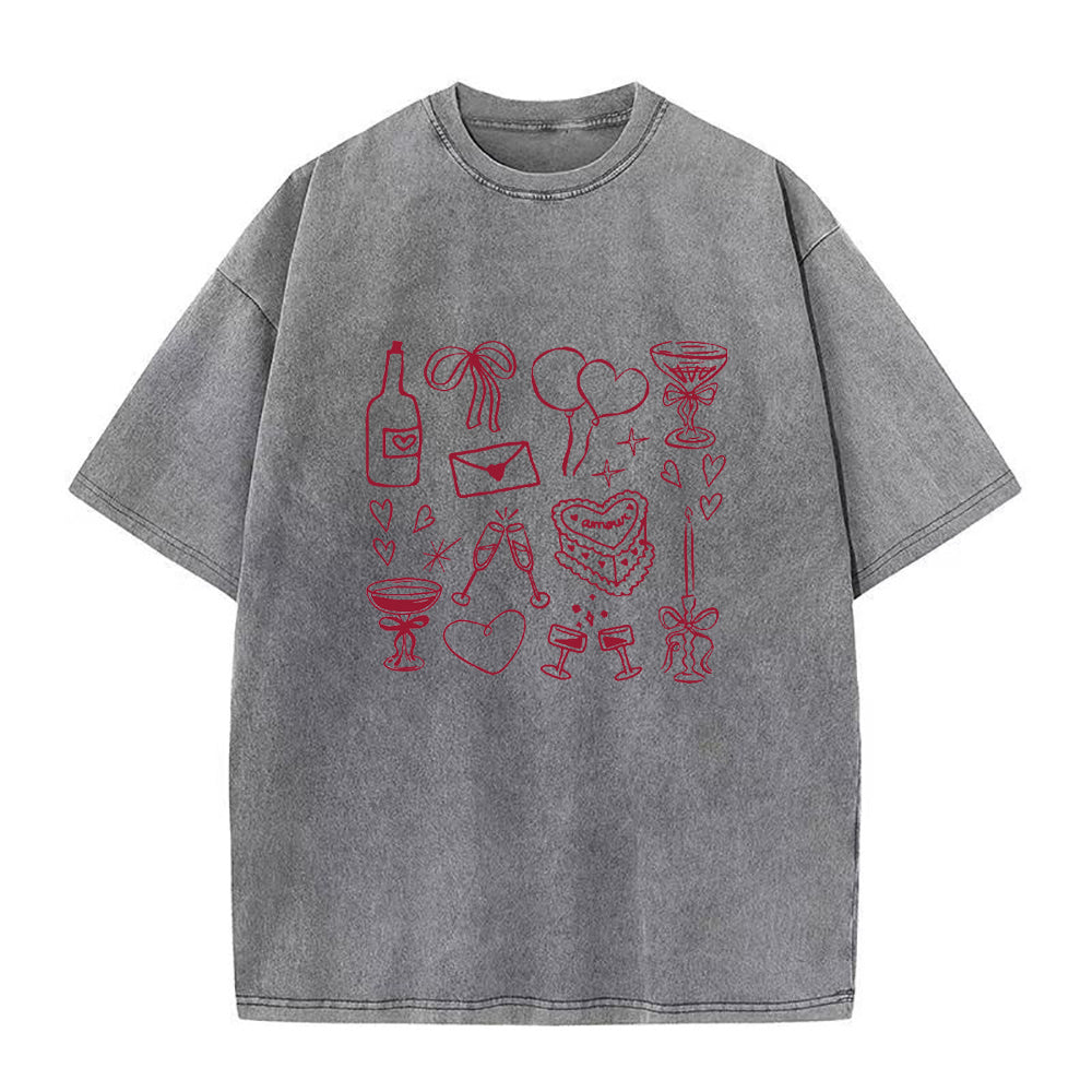 wine cake love Unisex Tee