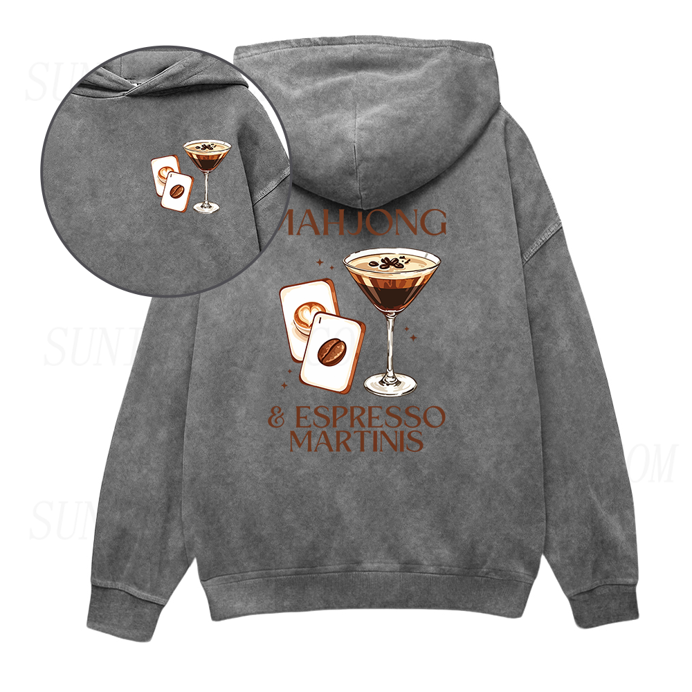 Mahjong and Espresso Martinis Unisex Hoodie