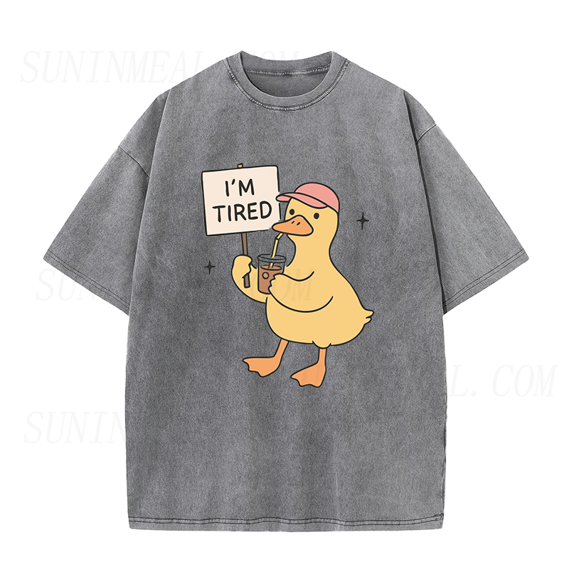 I'm Tired Duck Coffee Unisex Tee