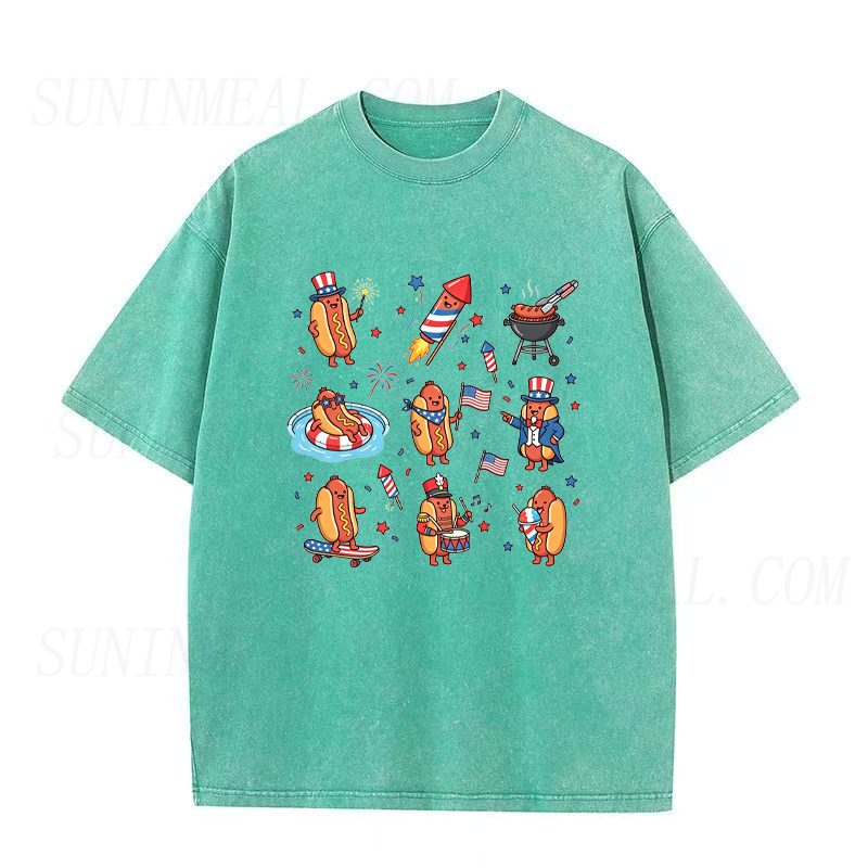 Hot Dog 4th of July Unisex Tee