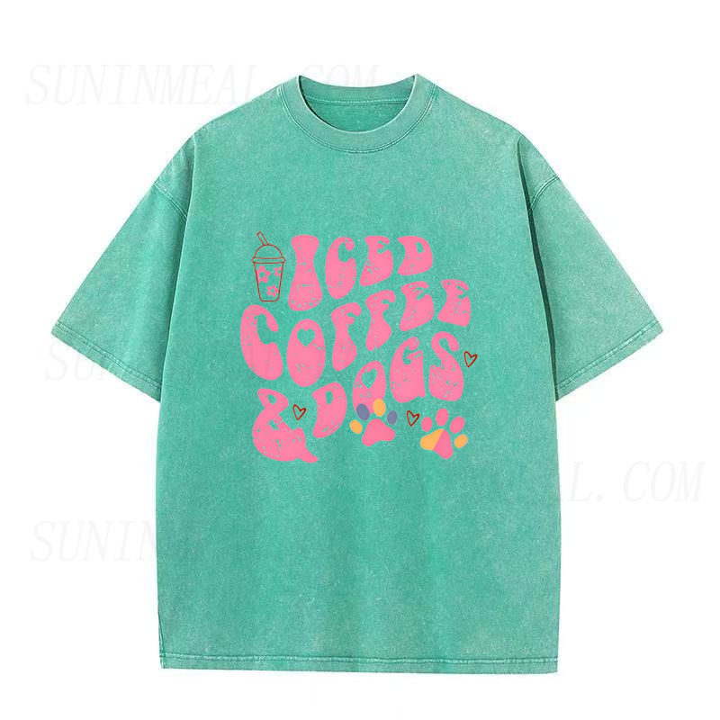 Iced Coffee & Puppy Days Unisex Tee