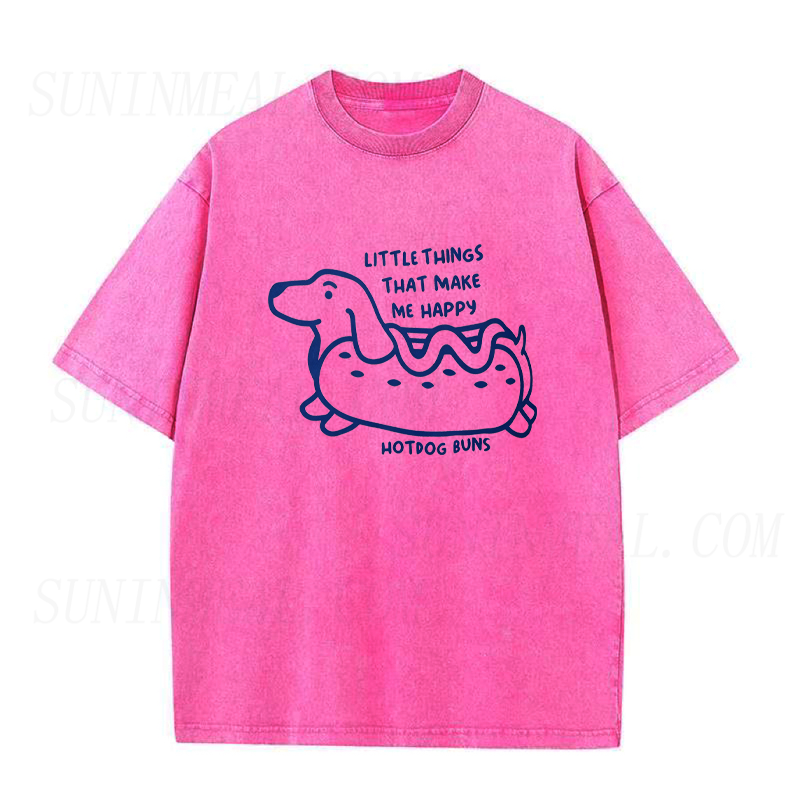 Little Things That Make Me Happy Hotdog Unisex Tee