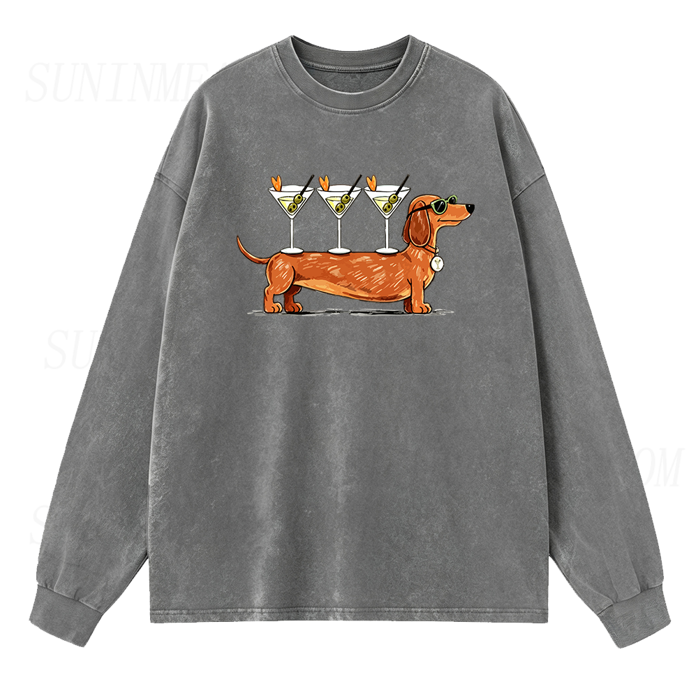 Weenies & Martinis Long Sleeve Unisex Tee