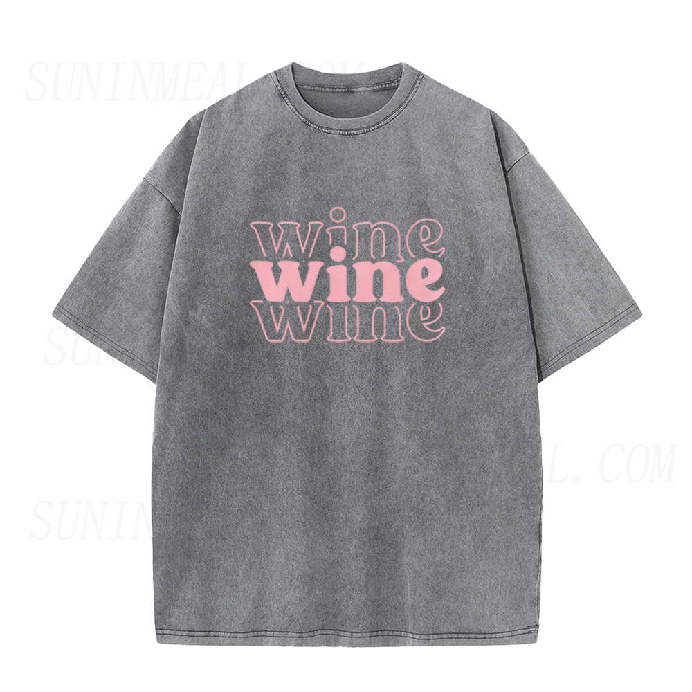 Wine Letter Graphic Unisex Tee