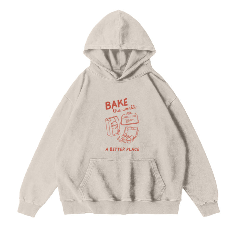 Bake the world a better place Unisex Hoodie