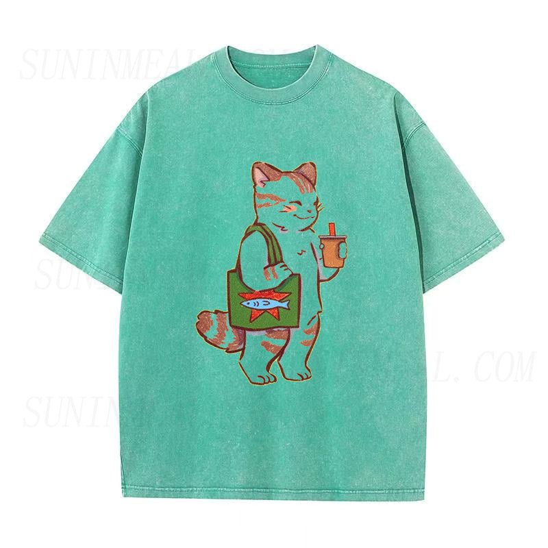 Coffee Cat Unisex Tee