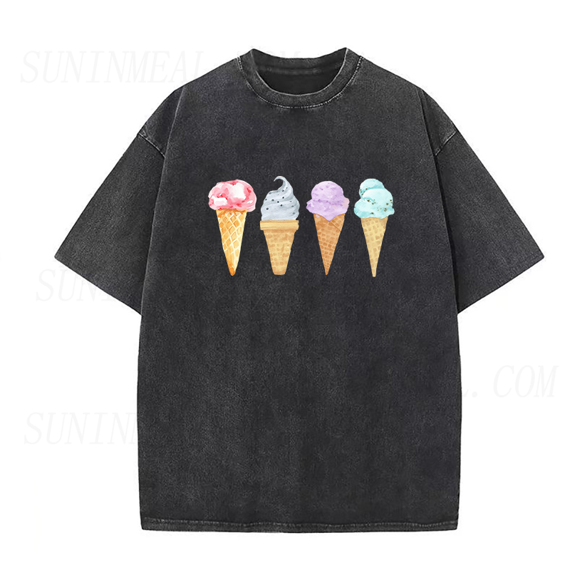 アイスクリーム ユニセックス Tシャツ
