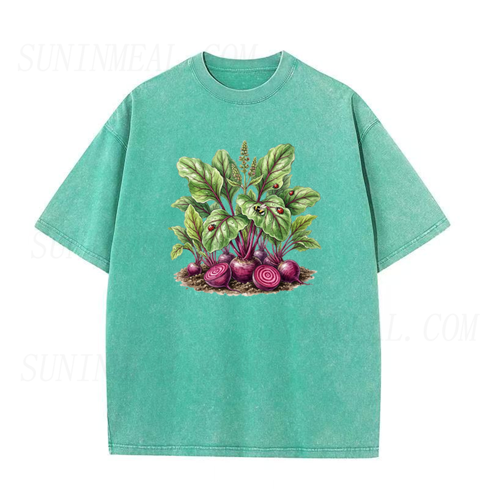 Watercolor Beetroot Botanical Print Unisex Tee