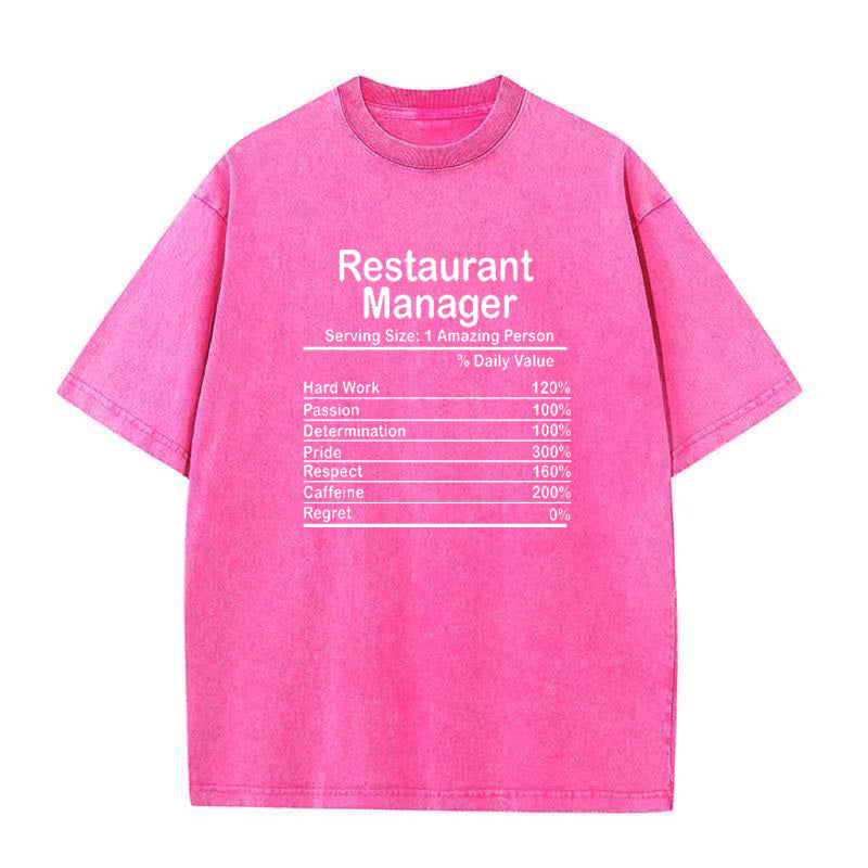 Restaurant Manager Unisex Tee