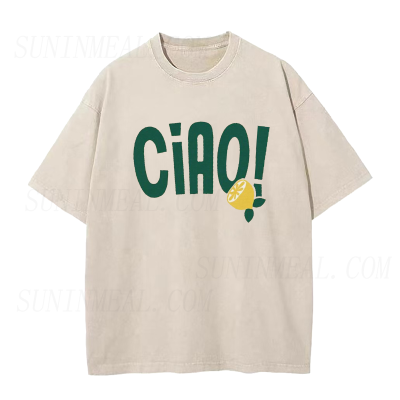 Retro Ciao Italian Lemon Unisex Tee
