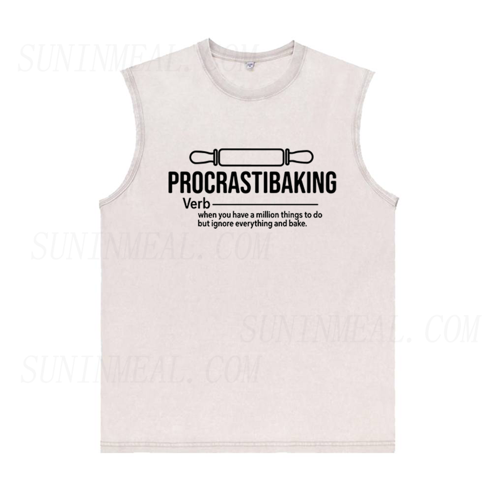 Procrastibaking Unisex Tank Top