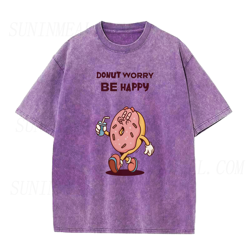 Donut Worry Be Happy Unisex Tee