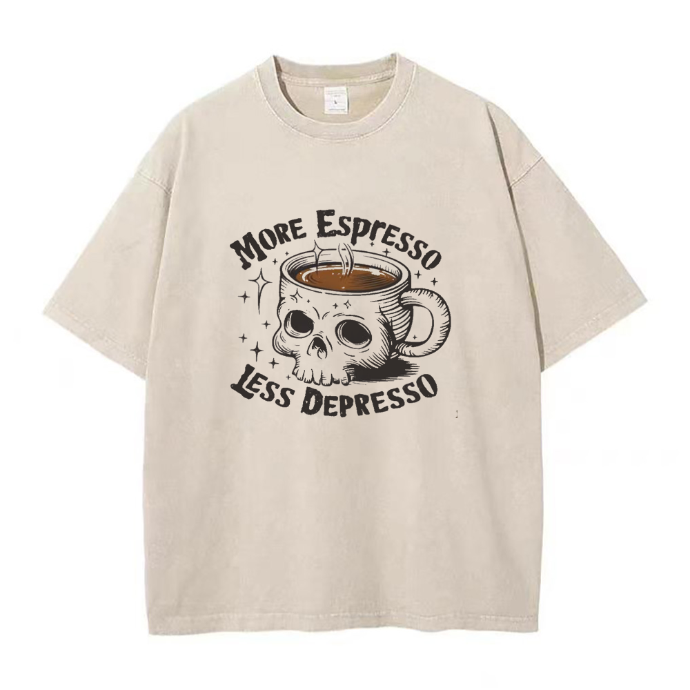 モア・エスプレッソ・レス・デプレッソ ユニセックスTシャツ