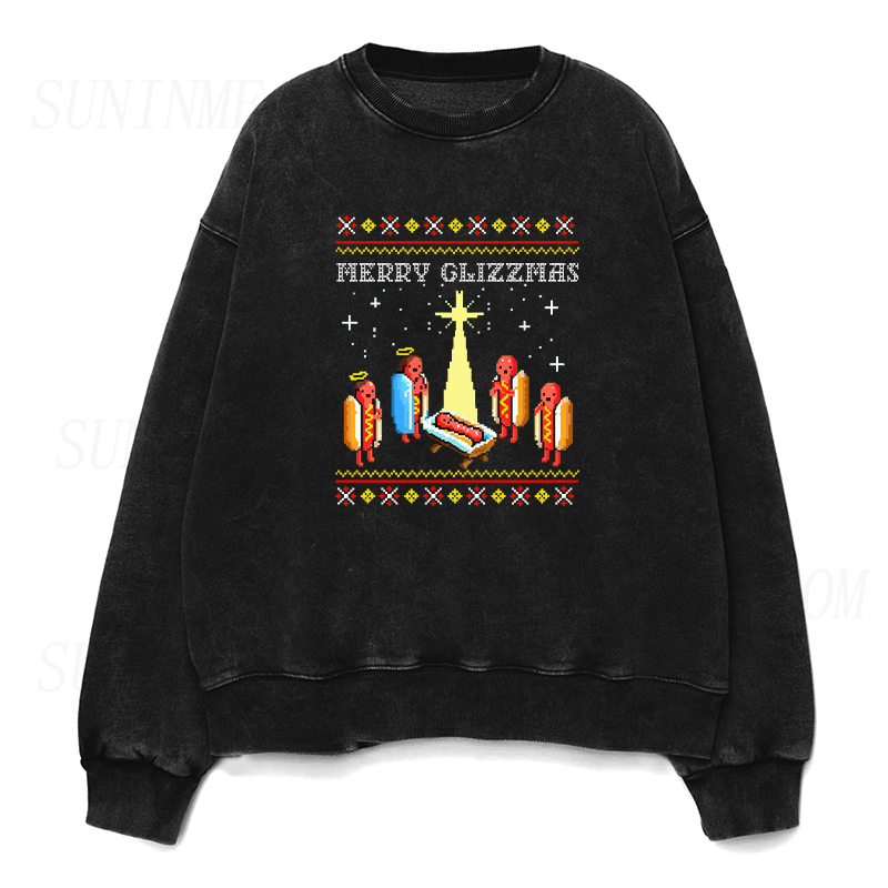 Merry Glizzmas Unisex Crewneck Sweatshirt