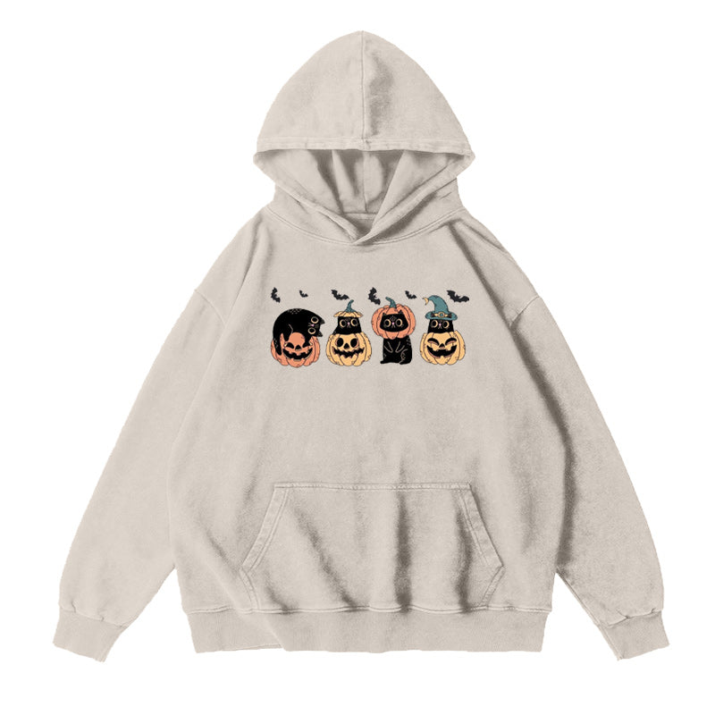 Cute Halloween Black Cats Unisex Hoodie