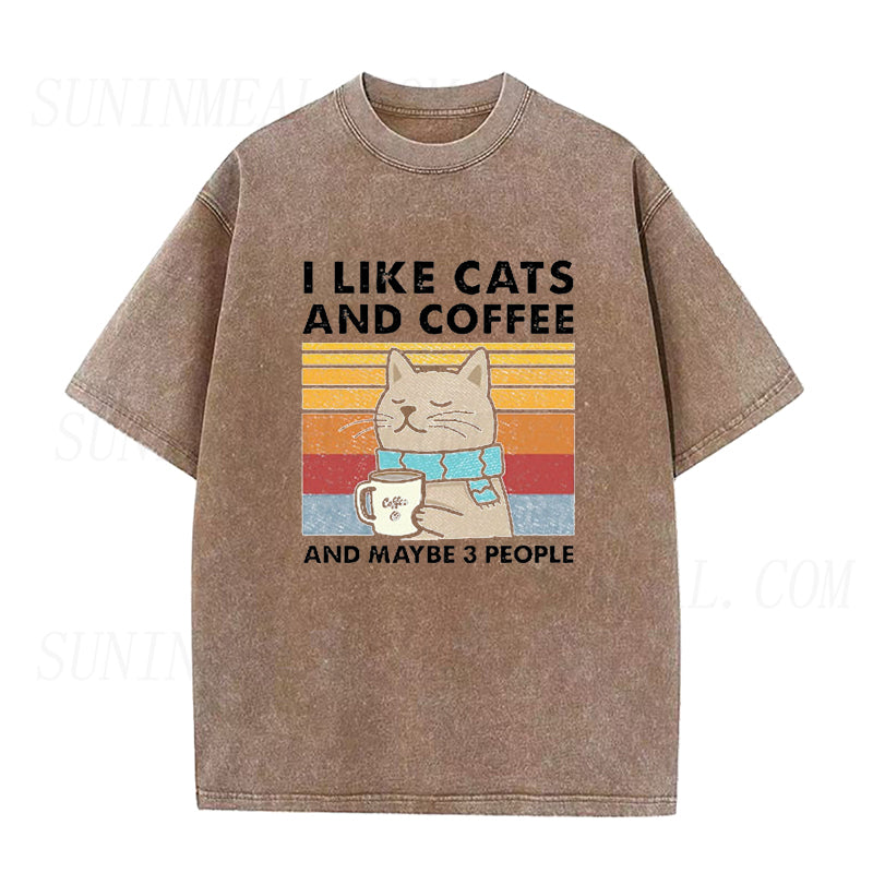 I Like Cats And Coffee Unisex Tee