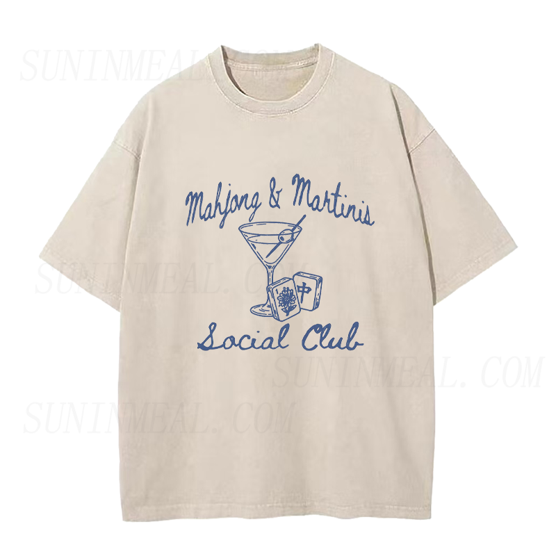 Funny Mahjong Social Club Unisex Tee