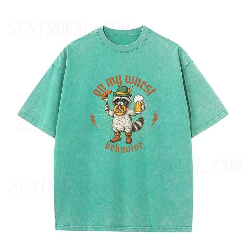 Oktoberfest Raccoon Unisex Tee