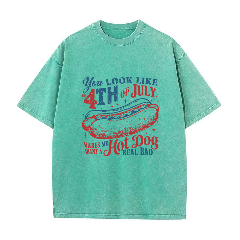 独立記念日ユニセックスTシャツ「You Look Like the 4 of July」
