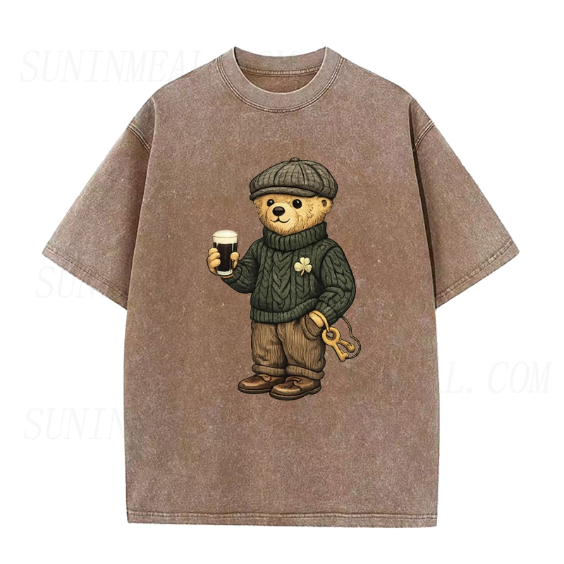 Lucky Bear St Patricks Day Unisex Tee