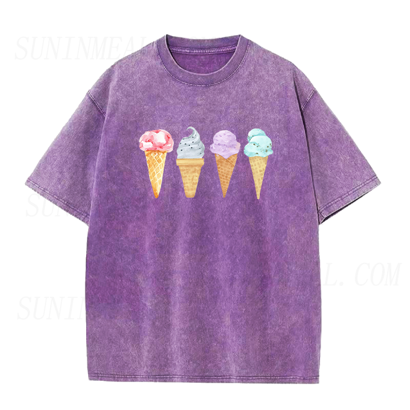 アイスクリーム ユニセックス Tシャツ
