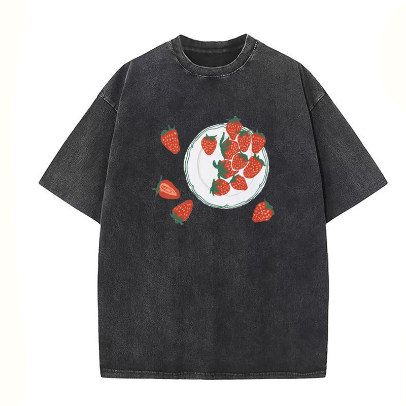 plate Strawberry Unisex Tee