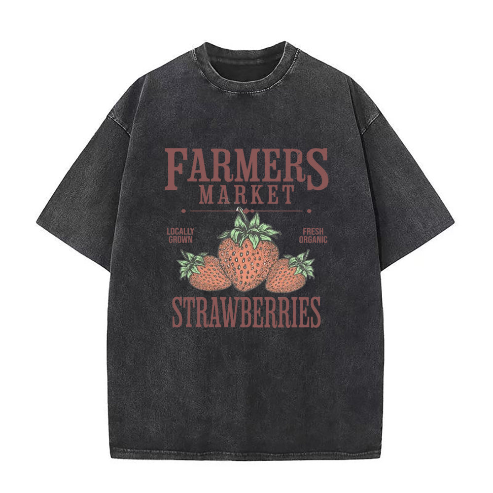 Farmers Market Strawberry Unisex Tee