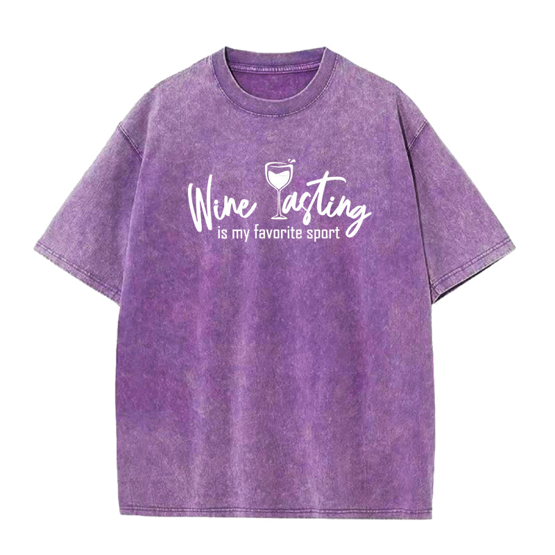 Wine tasting is my favorite sport Unisex Tee