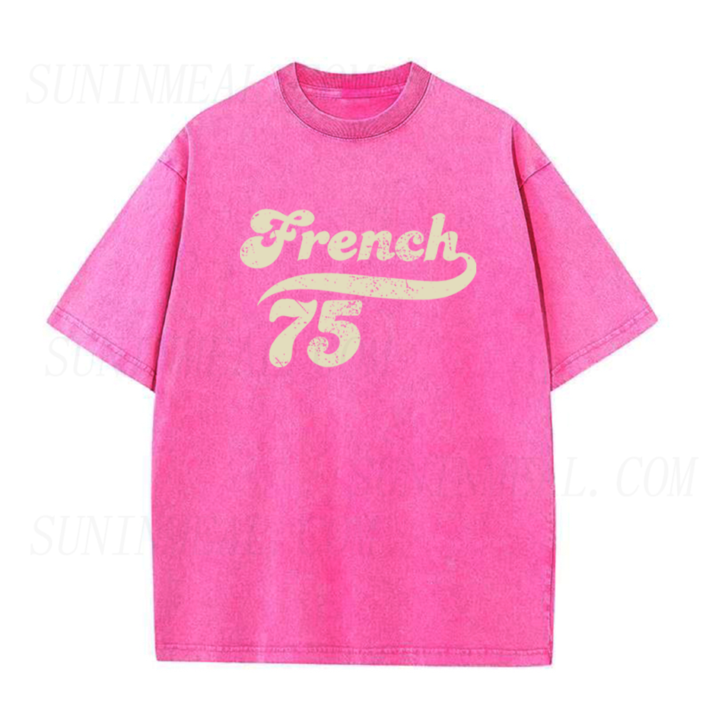 Retro French 75 Cocktail Unisex Tee