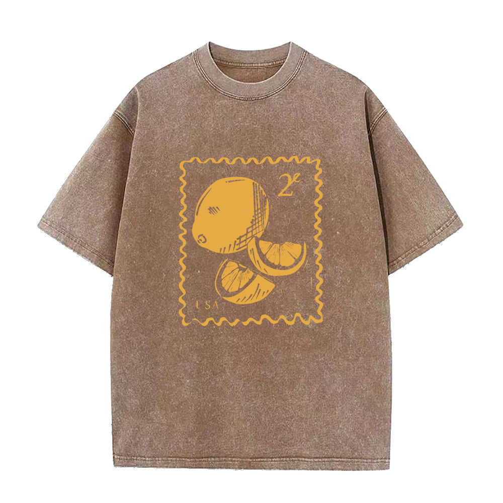 レモンスタンプ ユニセックスTシャツ
