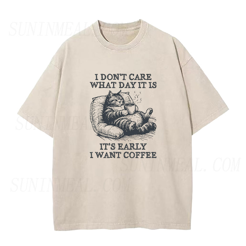 Cat Coffee Unisex Tee