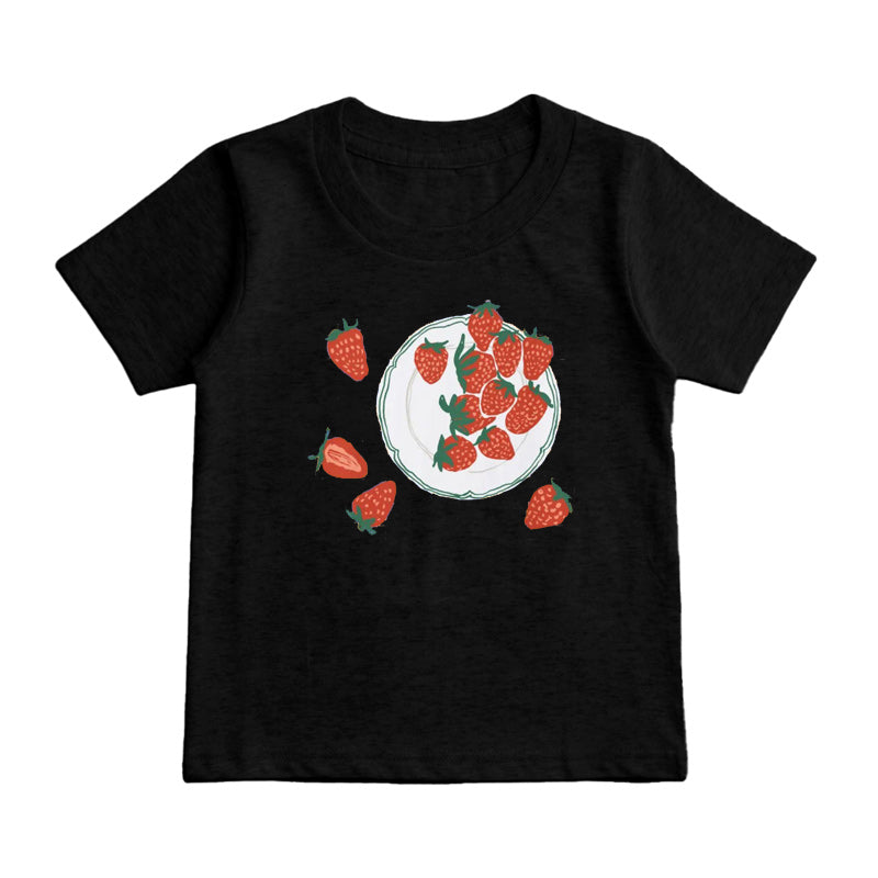 plate Strawberry Kids T-Shirt