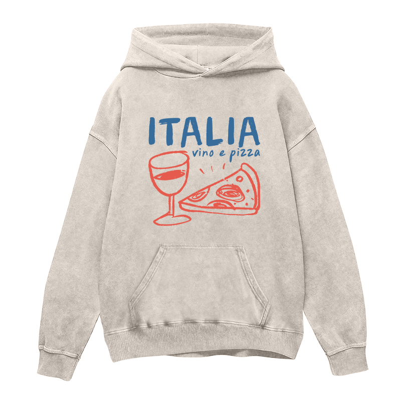 Italy vino e pizza Unisex Hoodie