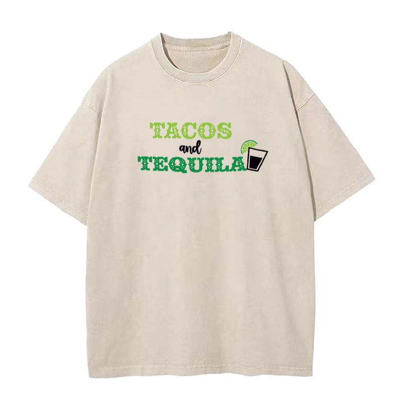 Tacos and Tequila Unisex Tee