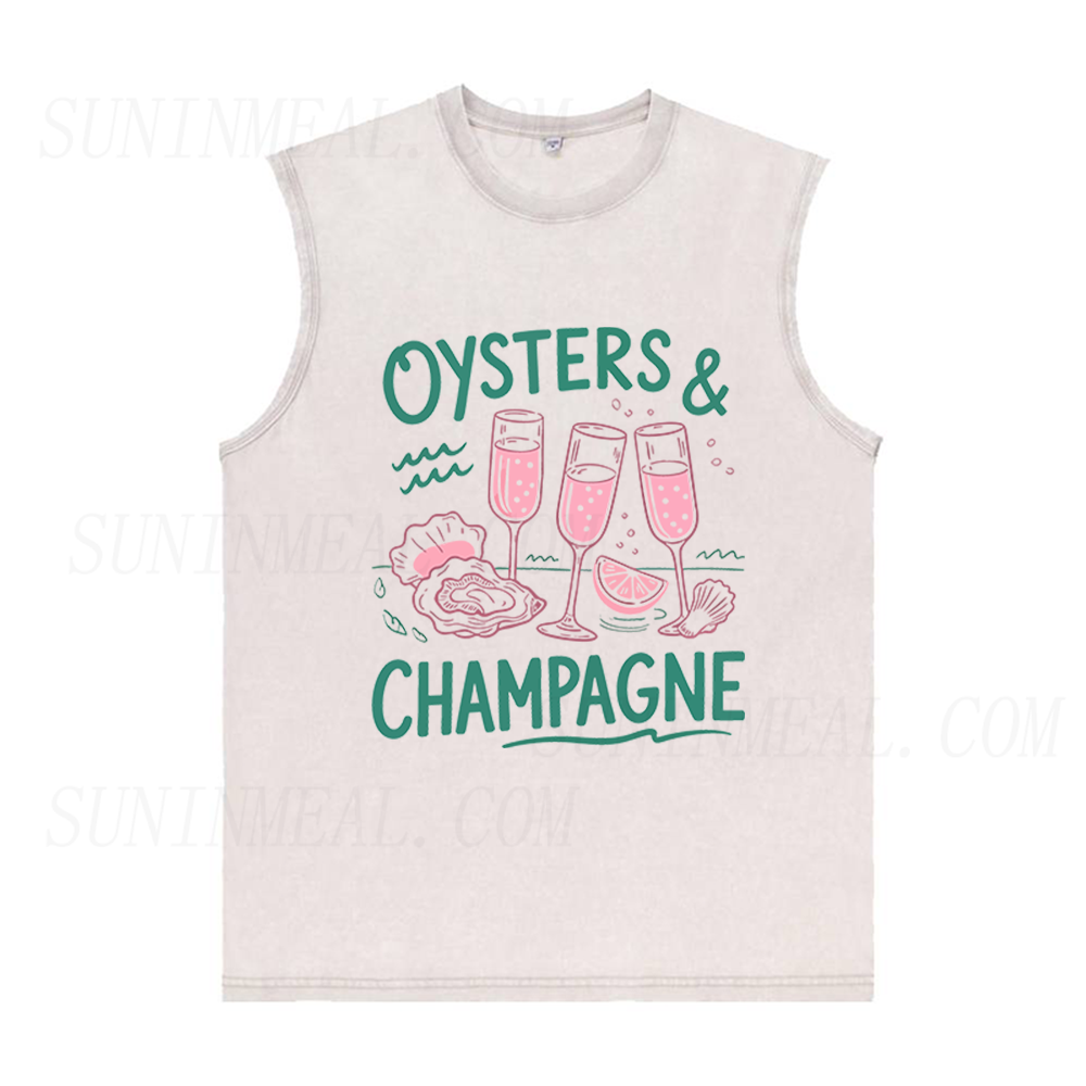 Oysters and Champagne Unisex Tank Top
