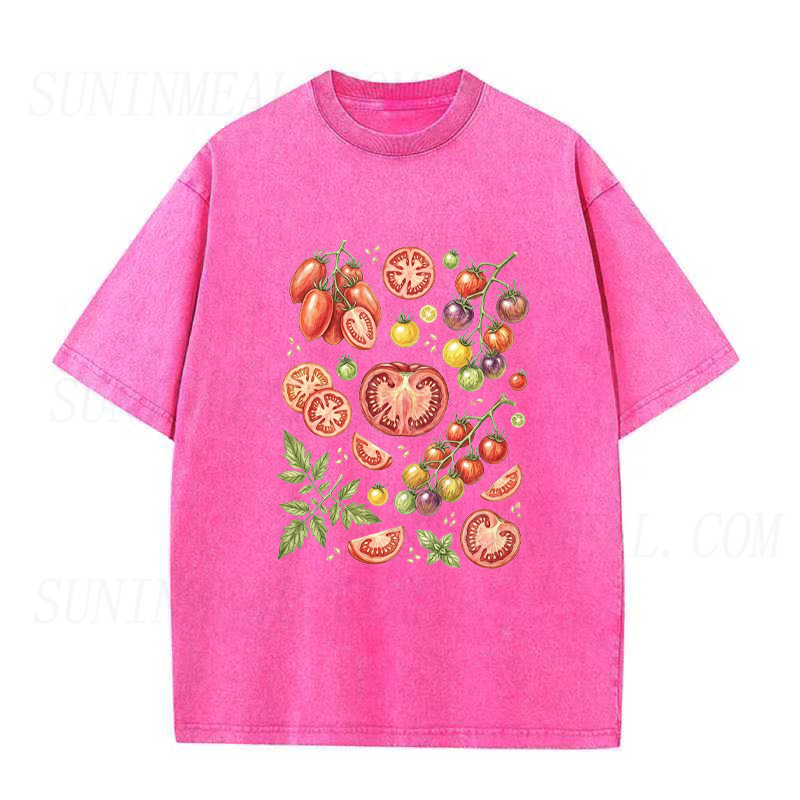 Watercolor Tomato Varieties Unisex Tee