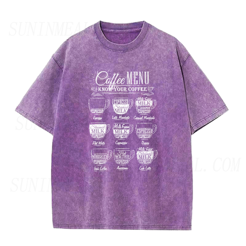 Coffee Menu Unisex Tee