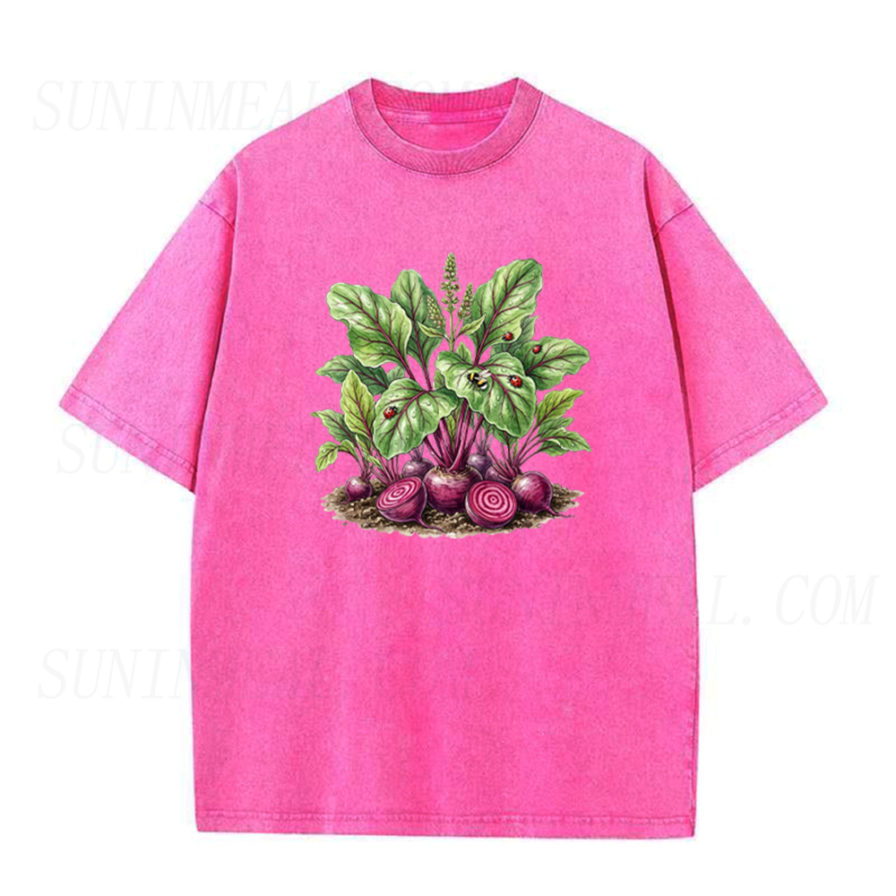Watercolor Beetroot Botanical Print Unisex Tee