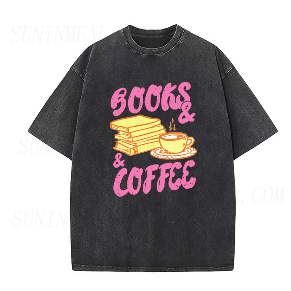 Books & Coffee Unisex Tee