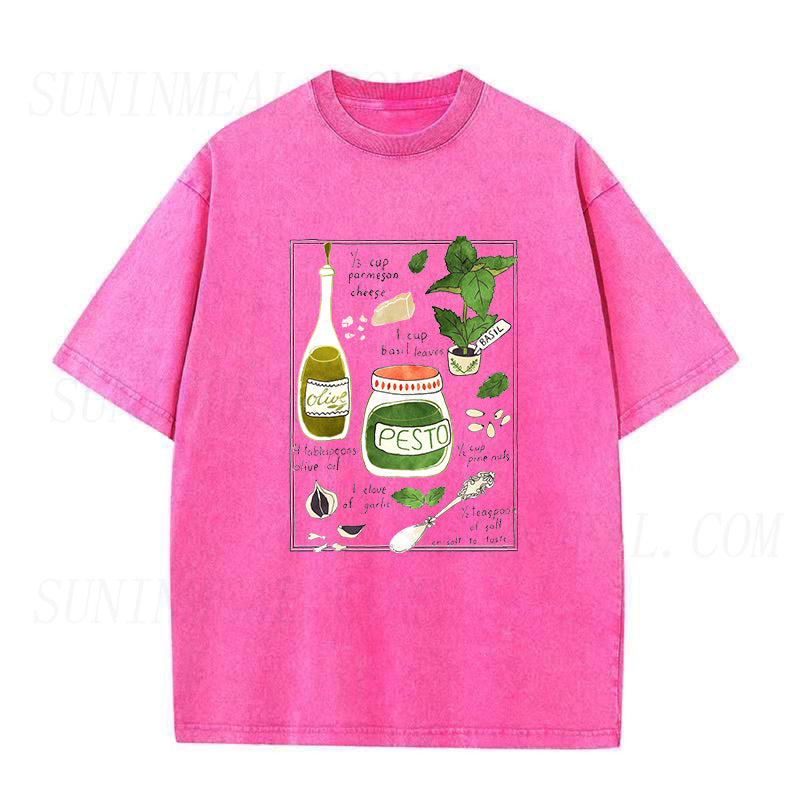 Pesto illustrated recipe Unisex Tee