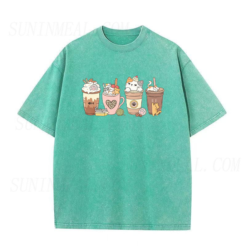 Cat Coffee Unisex Tee